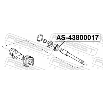 FEBEST Lager, Antriebswelle as43800017 für TOYOTA