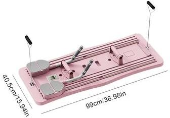 Smart Shopping Spot Pilates Reformer Pushup Board Non Slip Foldable Abdominal Workout & Fitness Abs Roller Machine pink