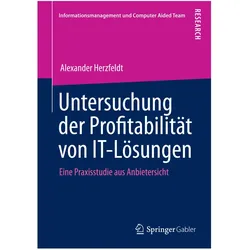 Untersuchung der Profitabilität von IT-Lösungen, Fachbücher von Alexander Herzfeldt