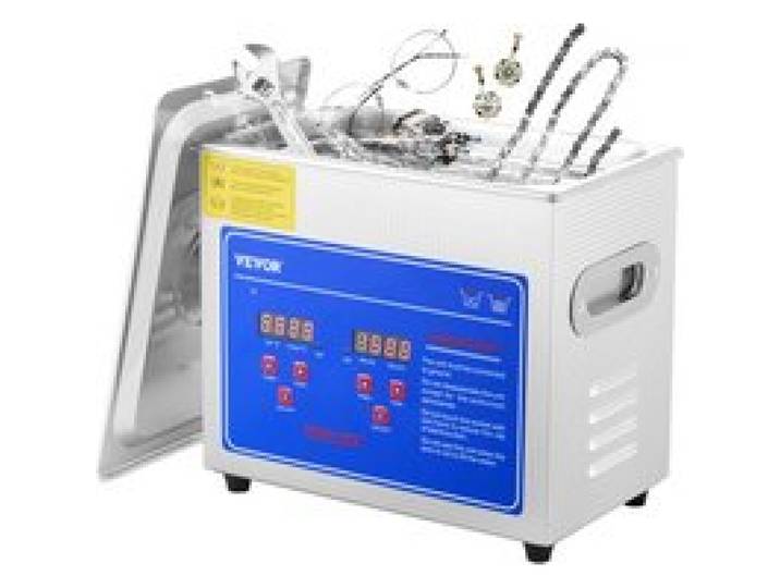 VEVOR Nettoyeur à Ultrasons Professionnel 2,85 L, Ultrasonic Cleaner 120 W avec Minuterie Numérique et Élément Chauffant, Appareil de Nettoyage Ultrasonique pour Bijoux Lunettes Montres Bagues
