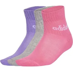 adidas Linear Ankle Freizeitsocken 5er Pack Kinder - lila/grau/pi