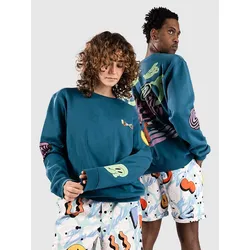 The Dudes Swizzlehead Classic Sweater deep peacock Gr. S