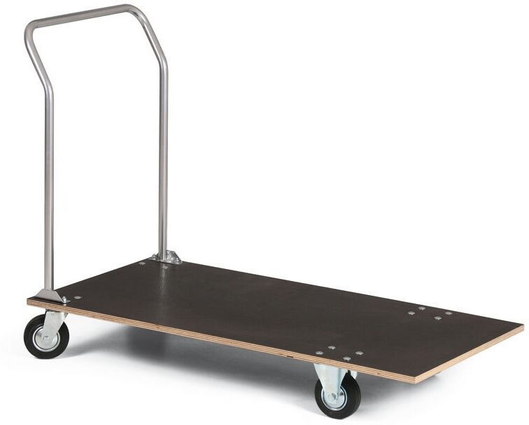 B2B Partner Plattformwagen, Platte aus wasserfestem Sperrholz, 1200 x 600 mm