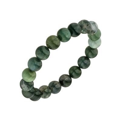 Armband JOBO, grün, Armbänder, Damen, 19cm, Materialmix, Armband, mit Moosachat grün 19 cm