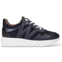 Wonders für Damen. A-24110_941_10602 Odisei 110 Leder-Sneaker Marineblau (39), Wohnung, Schnürsenkel, Lässig