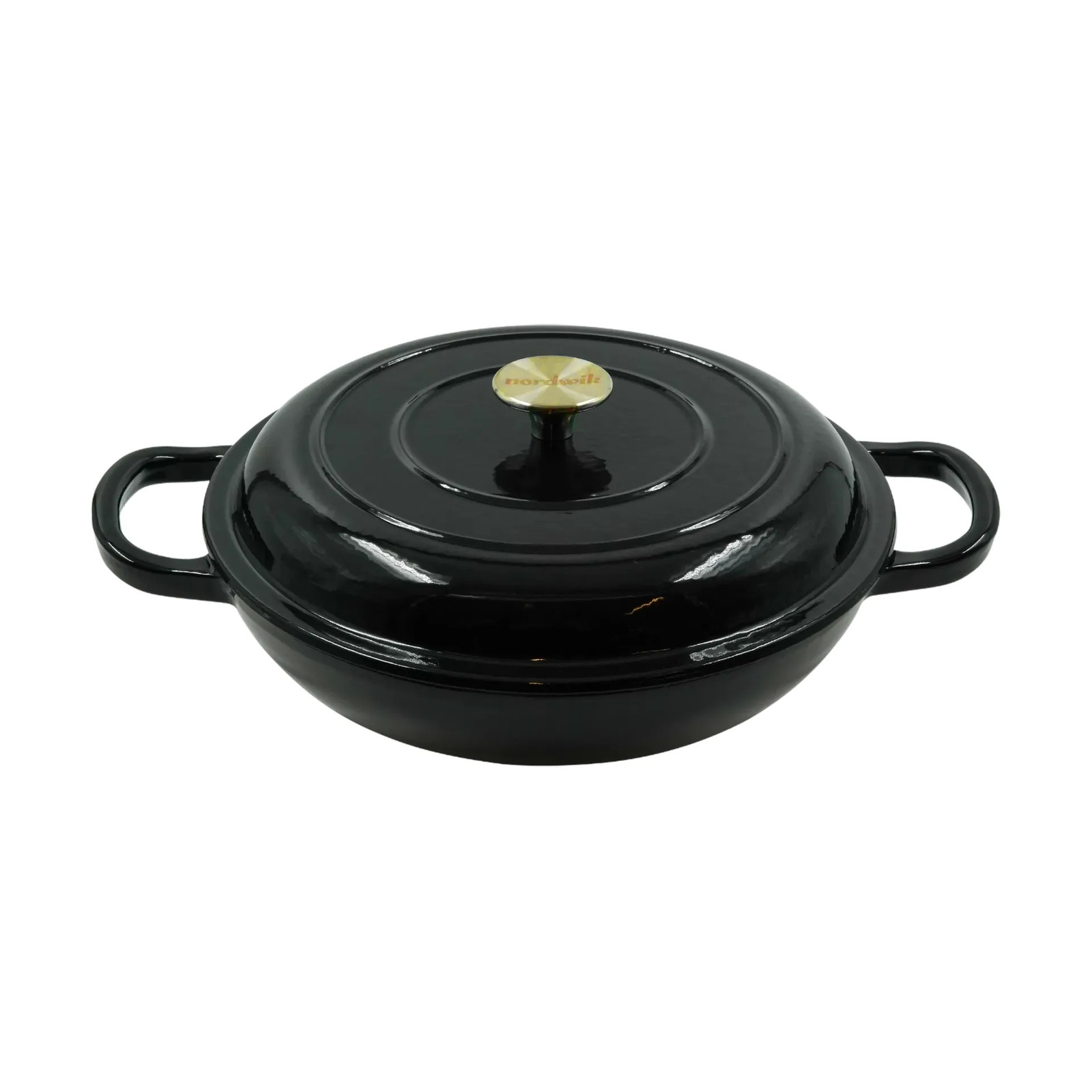 Nordwik braadpan buffet 2 l gietijzer zwart