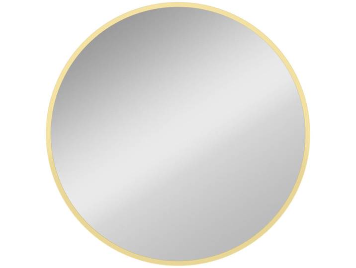 Homcom Wandspiegel Aluminiumlegierung Glas Gold, Goldfarben, Metall, 1x61x61 cm, Spiegel, Wandspiegel