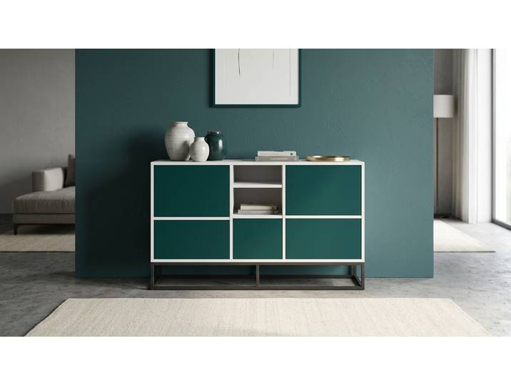 Buffet Pickawood MDF mélaminé MDF Blanc mat