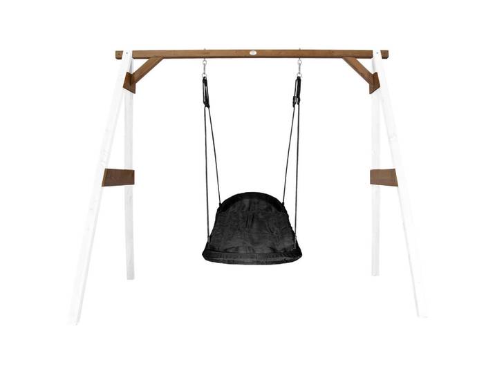 Nestschaukel, Braun, Schwarz, Weiss, Holz, 254x207x160 cm, EN 71, CE, FSC 100%, Freizeit & Co, Outdoor-Spielzeug, Schaukel