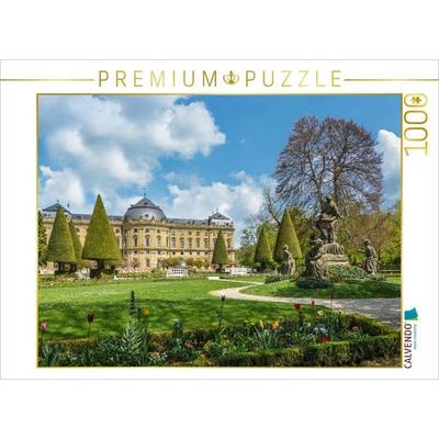 CALVENDO Puzzle Frühling Park der Residenz Würzburg | 1000 Teile Lege-Größe 64 × 48 cm Foto-Puzzle für glückliche Stunden