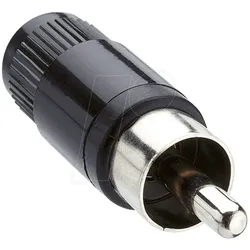 LUM STO1 SW - Cinchstecker, Farbcodierung schwarz