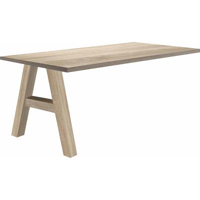 Anbautisch MÄUSBACHER "Mio", braun (eichefarben, eichefarben), B:120cm H:75cm T:70cm, Holzwerkstoff, Ansatztischplatten, Esstischplatte Esstisch-Zubehör Tischplatte