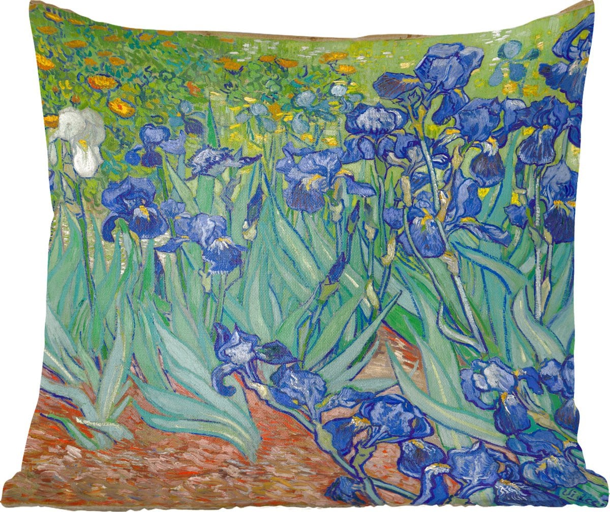 Sierkussen Vincent van Gogh Irissen 60 x 60 cm