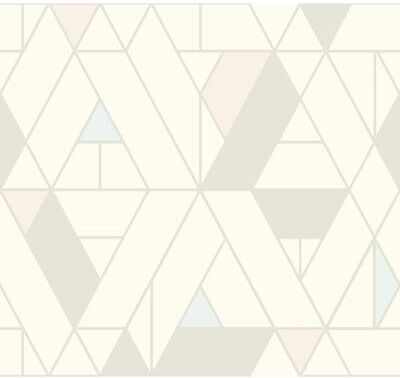 Seabrook Designs Parket Geometric Triangles Unpasted Wallpaper
