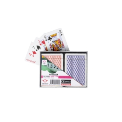 Weible Spielkarten Doppelblatt - Plastik 2x54 246803
