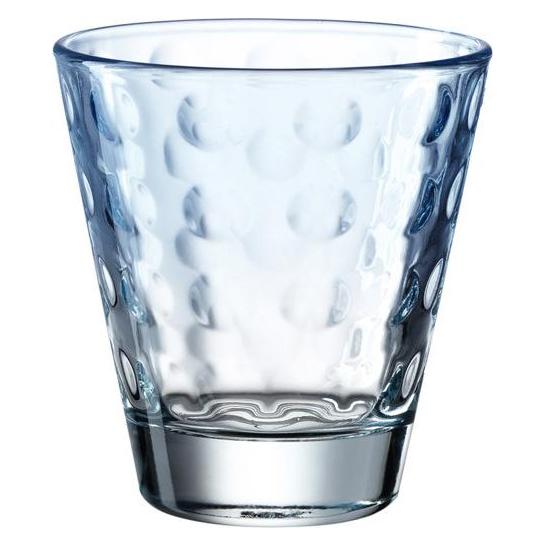 Leonardo Trinkglas Optic Pastell 215 ml, 6 Stück, Mehrfarbig (0.22 l, 6x) (025906)