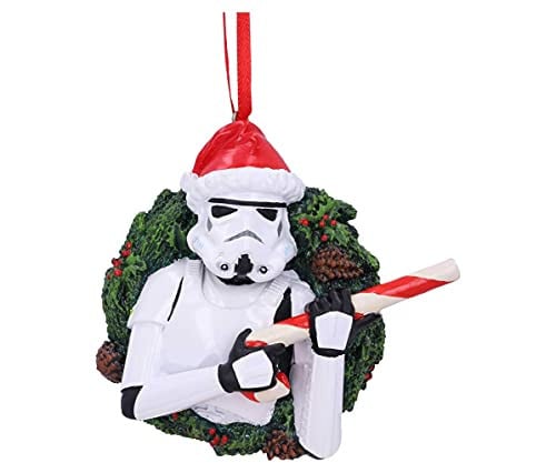 Nemesis Now Star Wars Stormtrooper krans hangend ornament, wit