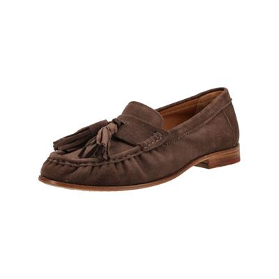Slipper MELVIN & HAMILTON "Melvin & Hamilton Slipper Veloursleder", Damen, Gr. 39, Leder, braun, Veloursleder, Schuhe Slipper