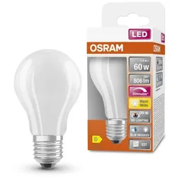OSRAM E27 LED SUPERSTAR PLUS Leuchtmittel matt dimmbar 5,8W wie 60W warmweißes Licht 2700K 90 Ra - hohe Farbwiedergabe