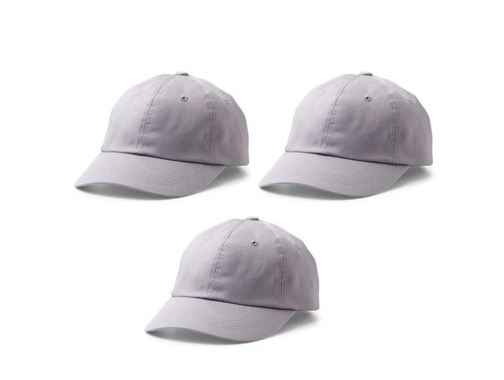 3 casquettes grises à customiser - cricut