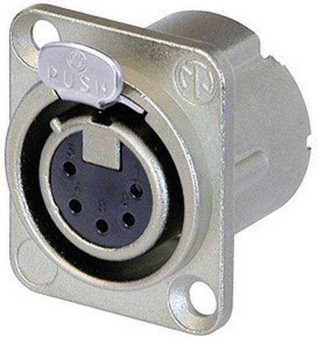Neutrik NC5FD-LX XLR-Steckverbinder Flanschbuchse, Kontakte gerade Polzahl: 5 Silber 1St.
