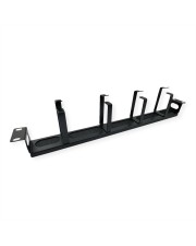 VALUE 19"-Kabelmanagement 4 G-Typ Metallösen+ Bürste schwarz 1 HE (26.99.0425)