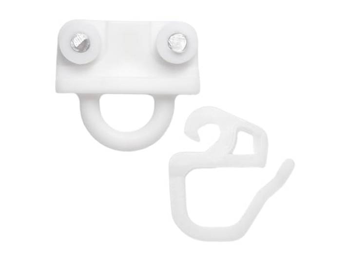 Gordijngeleider compatibel met IKEA KVARTAL geleider en haaklopers wielreserveonderdelen vervangend railsysteem accessoires (24 sets)
