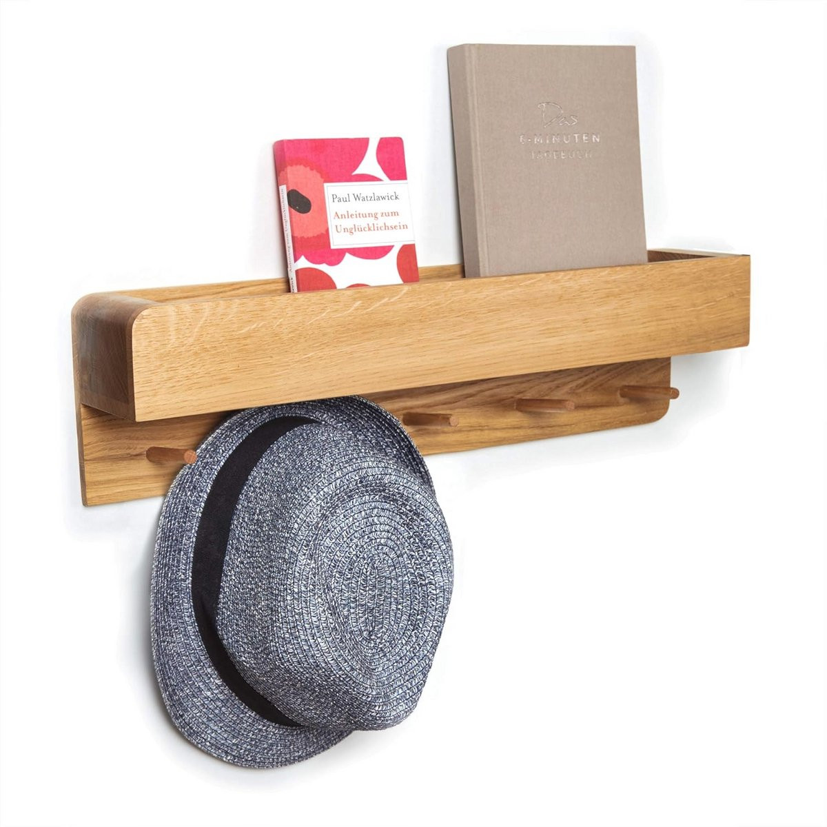 Compacte Kledingkast Planner - Multifunctioneel Plank en Sleutelrek voor aan de muur
