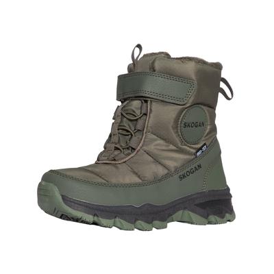 Stiefel SKOGAN "SKOGAN Stiefel Textil", Mädchen, Gr. 34, grün (khaki), Schuhe Stiefel