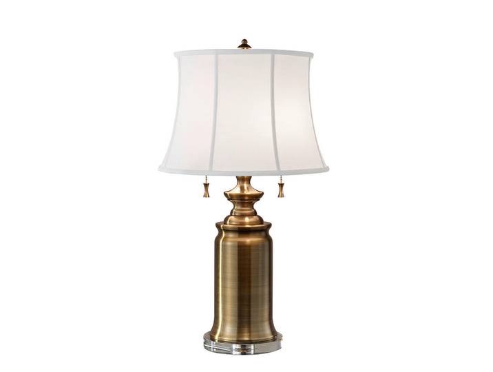 Elstead Lighting Tischleuchte Stateroom, Messingfarben, Metall, 68.6 cm, RoHS, Lampen & Leuchten, Innenbeleuchtung, Tischlampen, Tischlampen