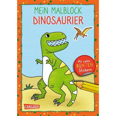 Mein Malblock: Dinosaurier, Taschenbuch von , Carlsen, 978-3-551-19084-0