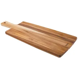 Tramontina KITCHEN Schneidebrett aus Teakholz, Brotschneidebrett, FSC-zertifiziert, mit Griff, 48 x 19 cm