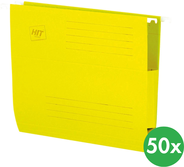 HIT Office Hängemappen mit seitlichen Fröschen, gelb, 50 Stk.