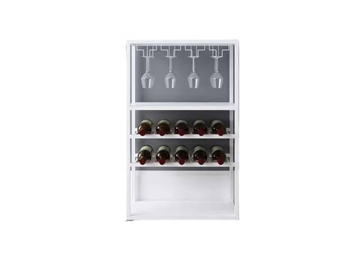 Weinregal Kleines Weinregal aus Eisen for den Boden, Weinkühler(Weiß,Groß)