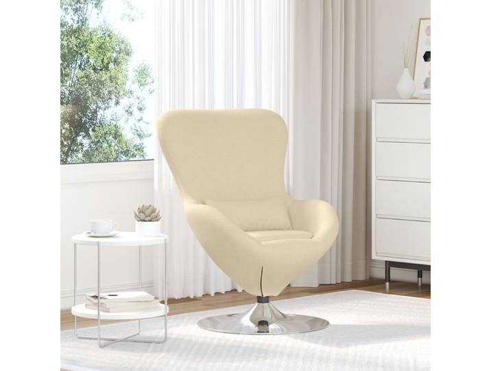 Fauteuil œuf - CLOUD - en tissu crème - Taille Moyen EU1194