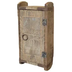 Chic Antique Grimaud Wandschrank aus Backsteinform, Höhe 32, Länge 15, Breite 9 cm