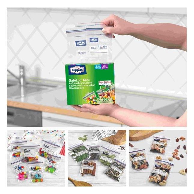 Toppits Mini Zip-Verschluss Beutel (40x) (200860)