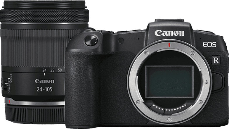 Cámara EVIL - Canon EOS RP + RF 24-105mm F/4.0-7.1 IS STM, 26.2 megapixel, Video 4K, WiFi, Negro