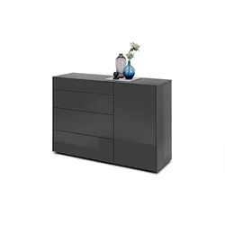 Mäusbacher Kommode Colors Glas Grau Anthrazit
