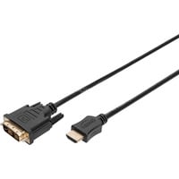 Adapterkabel HDMI > DVI-D schwarz, 3 Meter