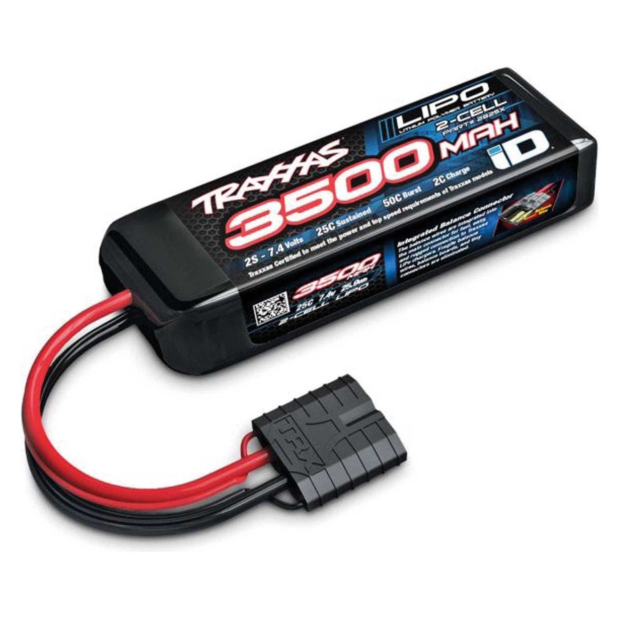 Traxxas LiPo Power Cell 3500mAh 7,4V 2s 25C mit ID-Stecker (L110xB35xH22mm) (3500 mAh, 7.40 V) (TRX2825X)