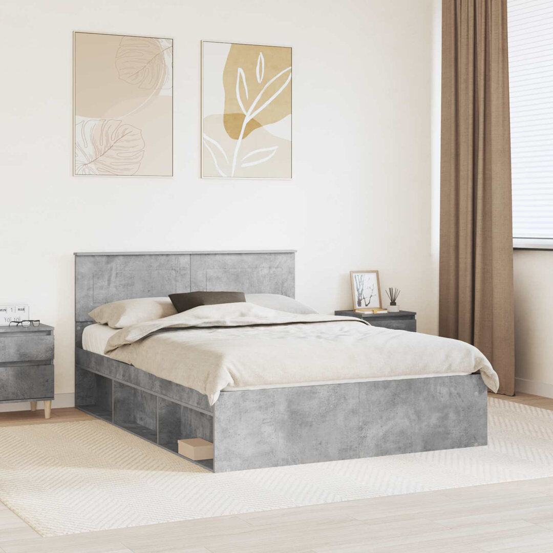 17 Stories Bed Frame Concerte European Double (140 x 200 cm)