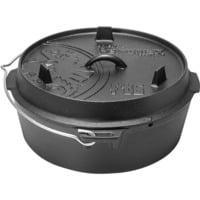 Feuertopf ft6-t schwarz, mit planem Boden