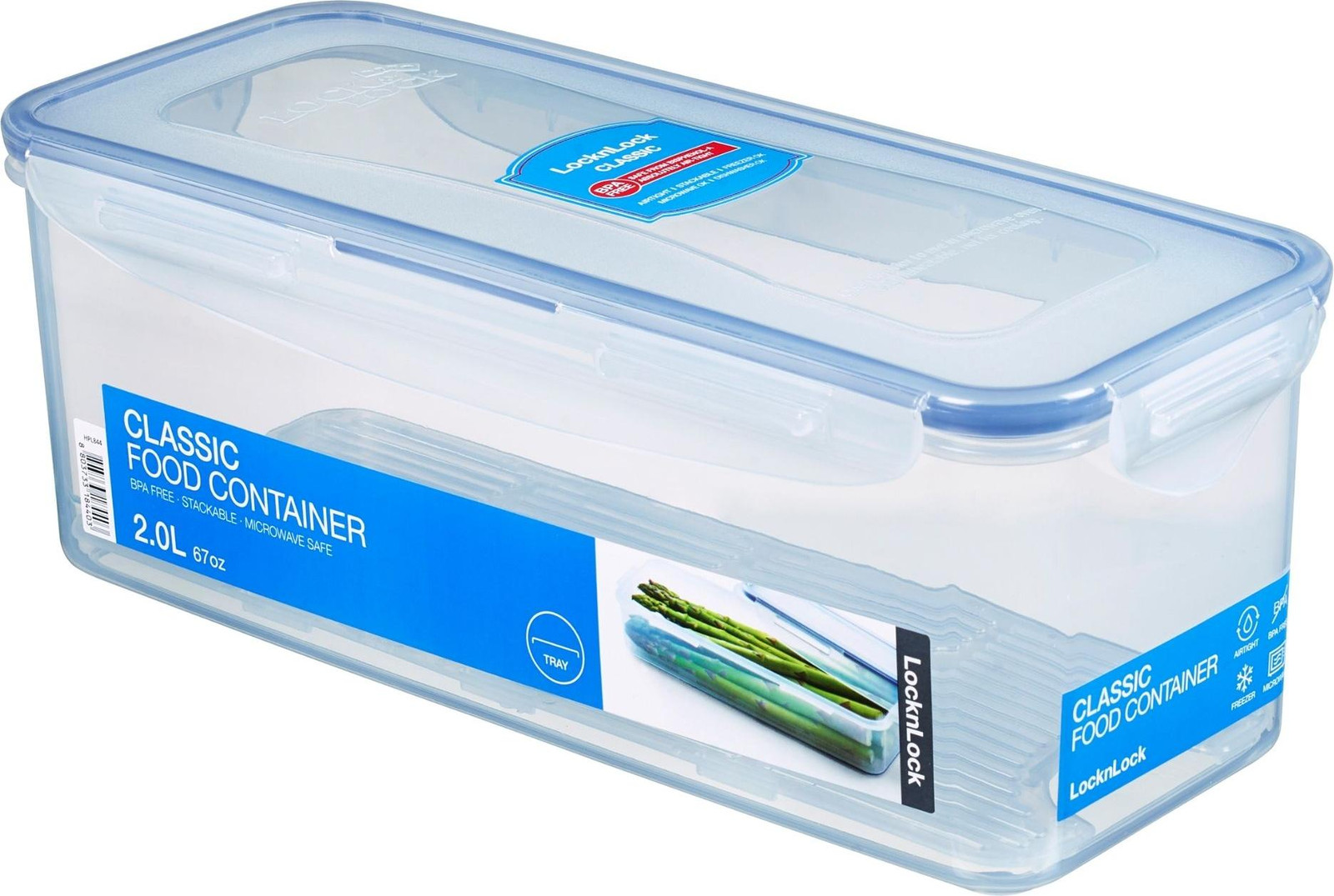 Lock & Lock Multifunctionele vershoudbak met afvoerrooster, 2,0 liter, HPL844