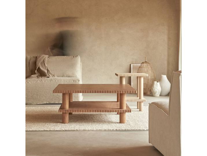 Couchtisch aus Mindiholz - Natur - Mindi
