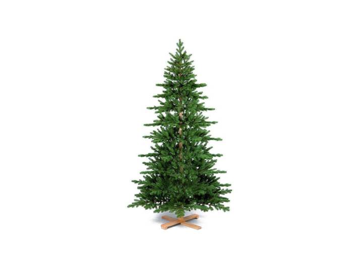 Laalu Weihnachtsbaum künstlicher Deluxe Woody 210 cm, grün, 2D/3D, 789 Zweige, inkl. Metallständer, Grün, Metall, Kunststoff, Tanne, Freiform, 210 cm, Dekoration, Weihnachtsdekoration, Christbäume & Zubehör