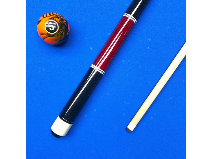 Queue de billard professionnelle à pointe de 13mm, avec motif de peau de lézard, Joint en acier inoxydable, manche en érable coloré, bâton de billard de haute précision