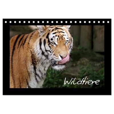 Wildtiere (Tischkalender 2027 DIN A5 quer), CALVENDO Monatskalender