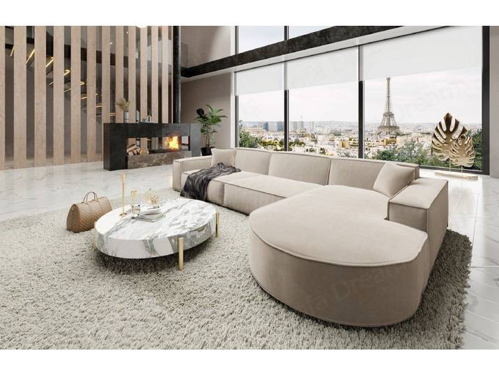 Sofa Dreams Ecksofa Alegranza L Form kurz Polster Couch Eck Stoffsofa, Loungesofa