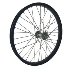 Transp.-Laufrad 20x2.25 36L Schwarz  Achse Ø 12mm.GW 105 150 mm lg.